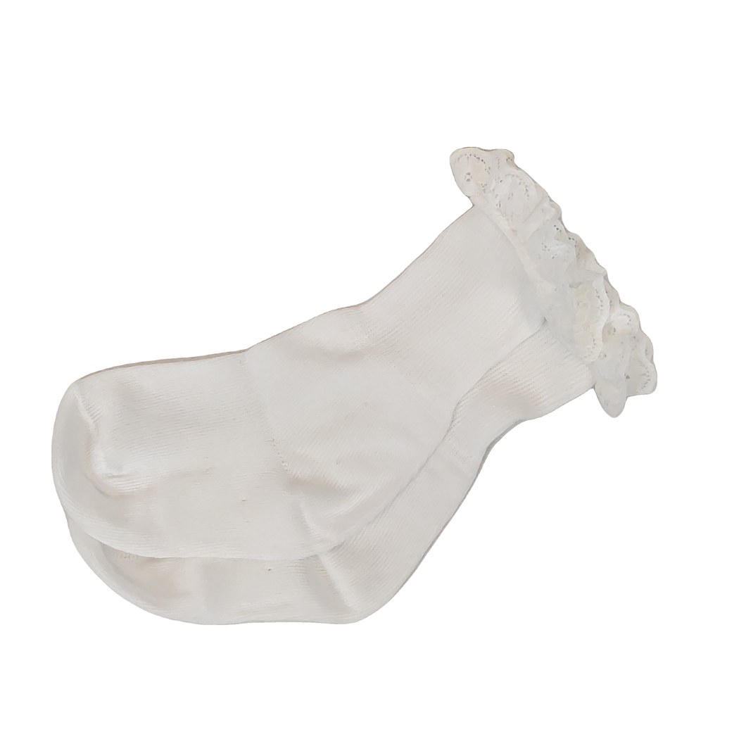Hvid baby sokker til kjoler