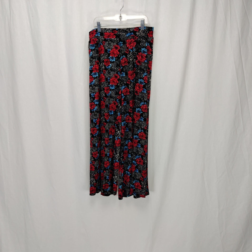 Leg Vanilla (HS50-30) Rød med blomster, bukser til damer