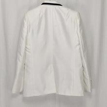 Indlæs billede til gallerivisning Hvid drenge jakkesæt med sorte krave 3 dele. B.B. Boum 1357
