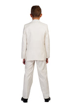 Indlæs billede til gallerivisning Råhvid Jakkesæt - blazer, bukser og vest
