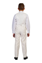 Indlæs billede til gallerivisning Råhvid Jakkesæt - blazer, bukser og vest