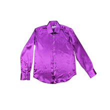 Indlæs billede til gallerivisning Lilla satin skjorte / slim fit