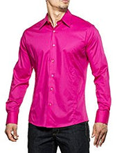 Indlæs billede til gallerivisning Pink satin skjorte / slim fit