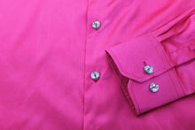 Indlæs billede til gallerivisning Pink satin skjorte / slim fit
