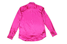 Indlæs billede til gallerivisning Pink satin skjorte / slim fit