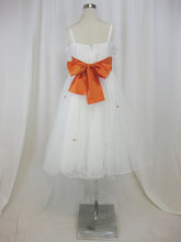 Indlæs billede til gallerivisning Kjole Hvid/Orange