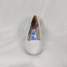 Indlæs billede til gallerivisning Mikelo ZJ-623 Hvid pigesko med glitter og diamanter
