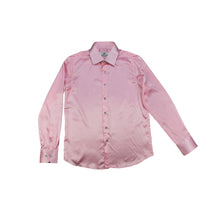Indlæs billede til gallerivisning Lyserød satin skjorte / slim fit