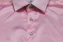 Indlæs billede til gallerivisning Lyserød satin skjorte / slim fit