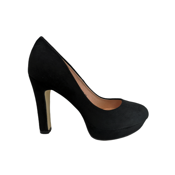 Jeeini (K304) Stilettoes - Black (Heel 11 cm.)