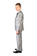 Indlæs billede til gallerivisning Sølv Jakkesæt - blazer, bukser og vest