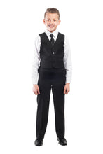 Indlæs billede til gallerivisning Sort jakkesæt - Blazer, bukser og vest