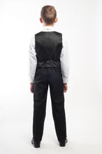 Indlæs billede til gallerivisning Sort jakkesæt - Blazer, bukser og vest