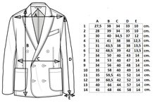 Indlæs billede til gallerivisning Mørkeblå Jakkesæt - blazer, bukser og vest