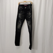 Indlæs billede til gallerivisning Sort Jeans, Cowboybukser med huller
