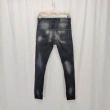 Indlæs billede til gallerivisning Sort Jeans, Cowboybukser med huller

