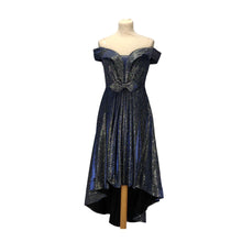Indlæs billede til gallerivisning Juju &amp; Christine 1653 Blå kort kjole uden ærmer
