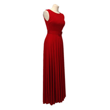 Indlæs billede til gallerivisning Dressna ion 2661 Rød Armløs kjole med bælte
