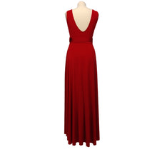 Indlæs billede til gallerivisning Dressna ion 2661 Rød Armløs kjole med bælte

