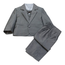Indlæs billede til gallerivisning Mørke grå jakkesæt- Blazer, Bukser, Vest, skjorte, Butterfly

