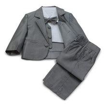 Indlæs billede til gallerivisning Mørke grå jakkesæt- Blazer, Bukser, Vest, skjorte, Butterfly