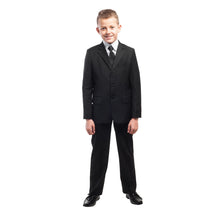 Indlæs billede til gallerivisning Sort jakkesæt - Blazer, bukser og vest
