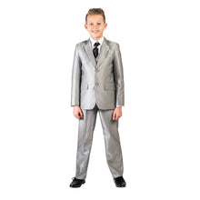 Indlæs billede til gallerivisning Sølv Jakkesæt - blazer, bukser og vest