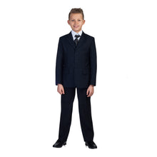Indlæs billede til gallerivisning Mørkeblå Jakkesæt - blazer, bukser og vest
