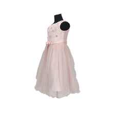 Indlæs billede til gallerivisning T.L Mariage (TL0600) Lyserød kjole med glitter og sløjfe

