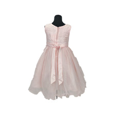Indlæs billede til gallerivisning T.L Mariage (TL0600) Lyserød kjole med glitter og sløjfe
