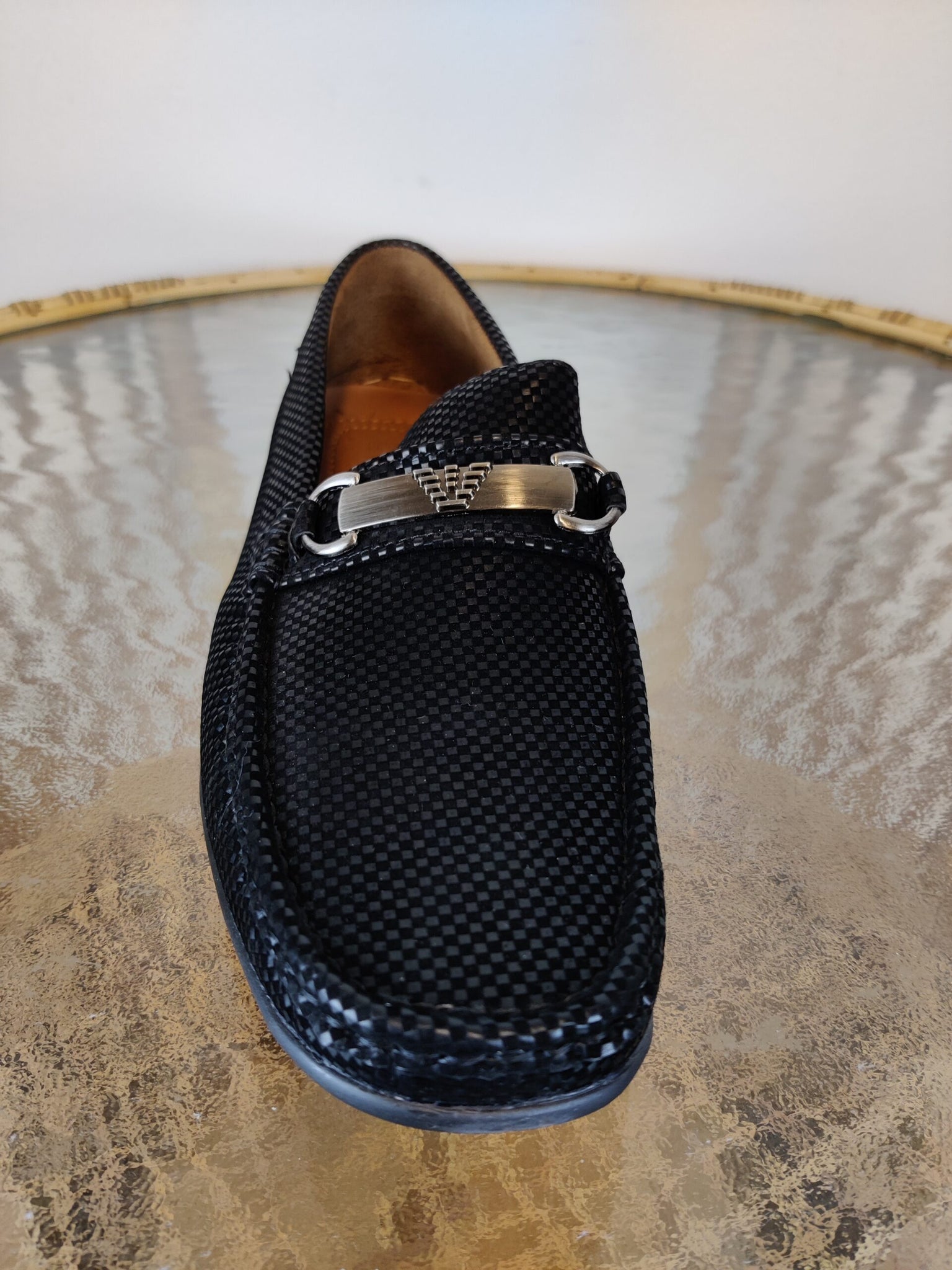 Panter plan designer Loafers (C15033) Sort herre sko – 1000 Ting
