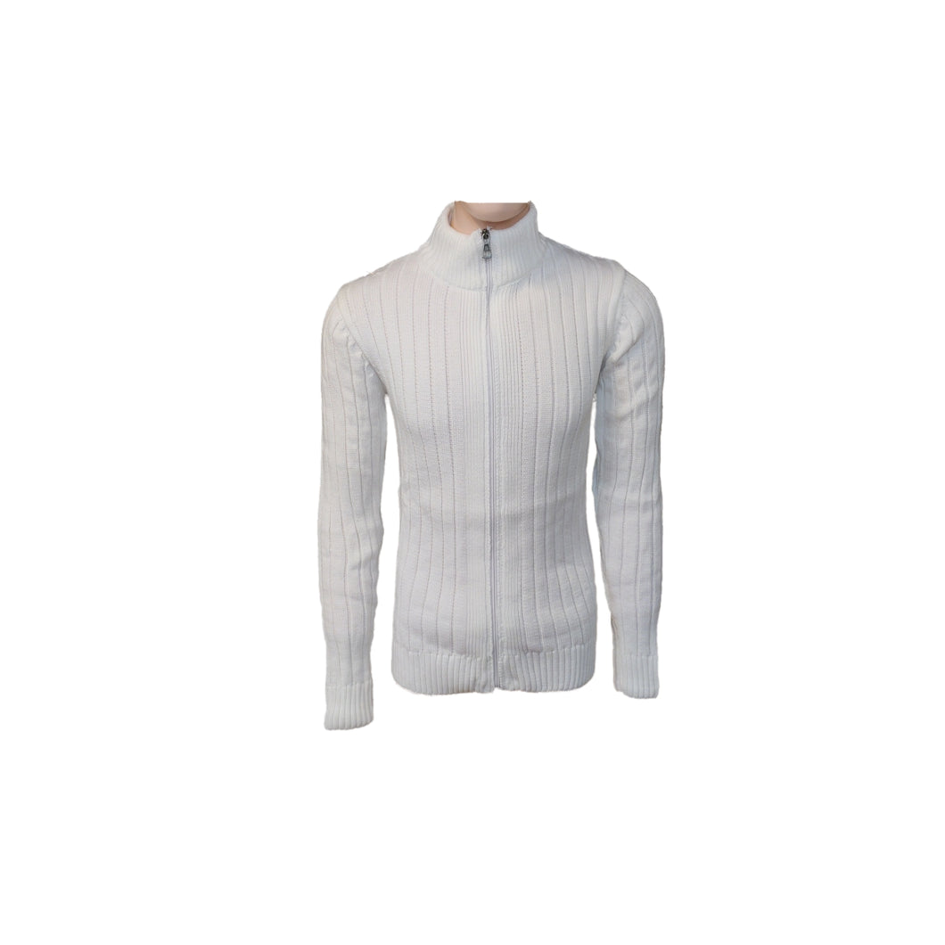 Oxcid (8100) Hvid Strikjakke / Cardigan