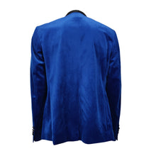 Indlæs billede til gallerivisning Blå Velvet blazer
