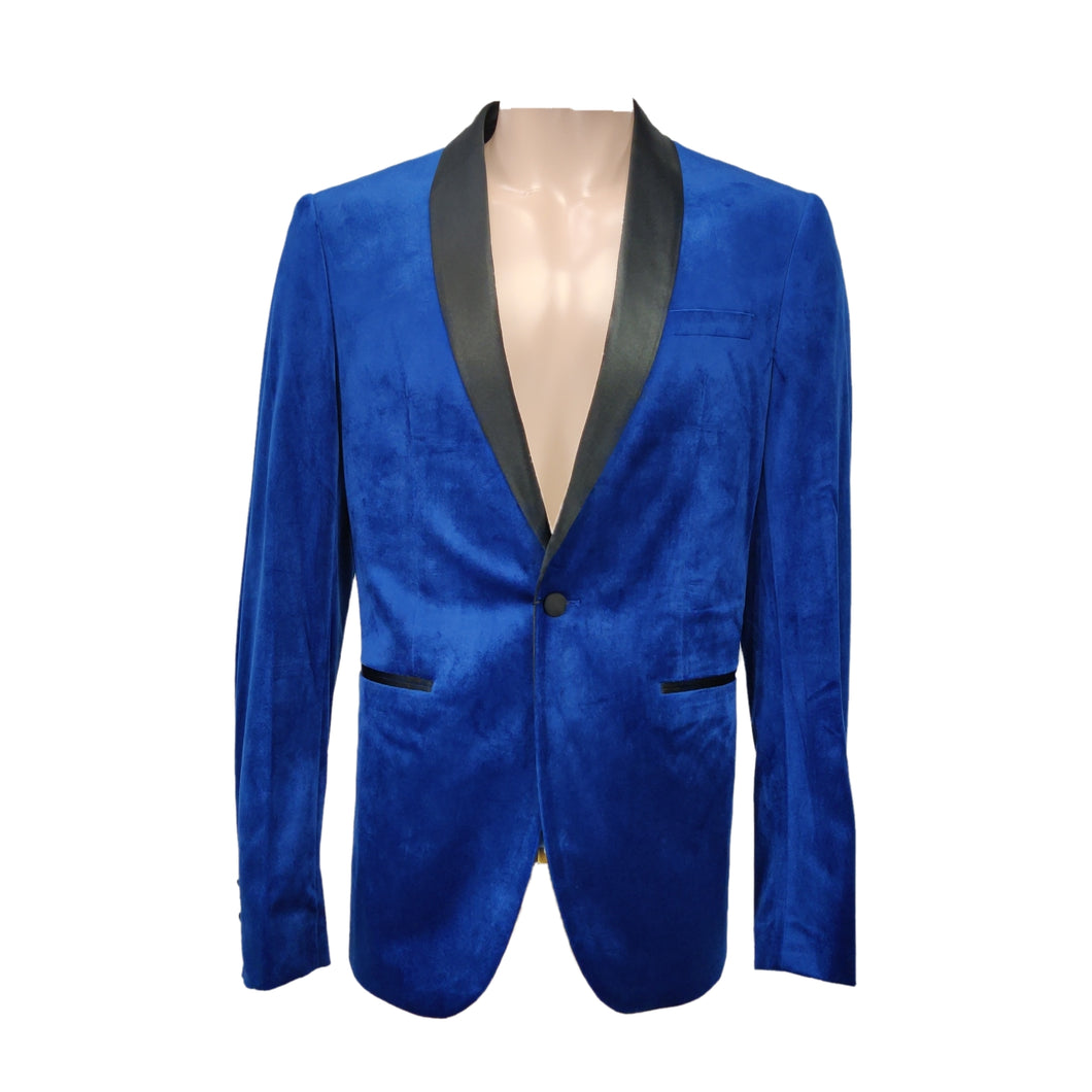 Blå Velvet blazer